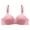 Pinks, variant on Sports Bras Plus Size Women Seamless Bra Feature V-Neck Push-up Bra Style W-1130 Beige L
