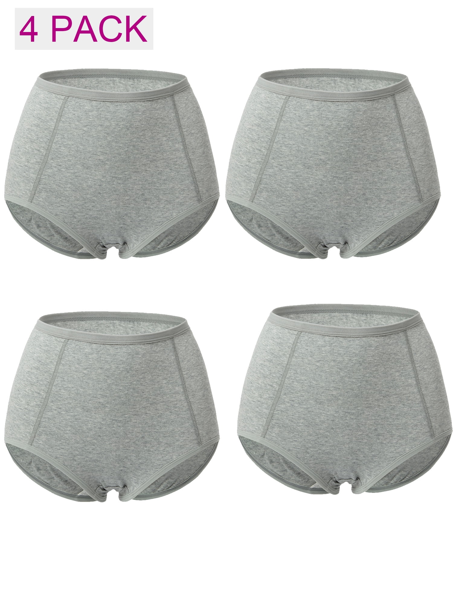 YouLoveIt Plus Size Women Underwear Breathable Brief Underwear Cotton