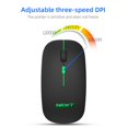 thumbnail image 5 of Souris de Jeu Sans Fil Rechargeable 2.4G Rétroéclairée 1600DPI Silencieuse Souris de Bureau pour PC Portable, 5 of 5