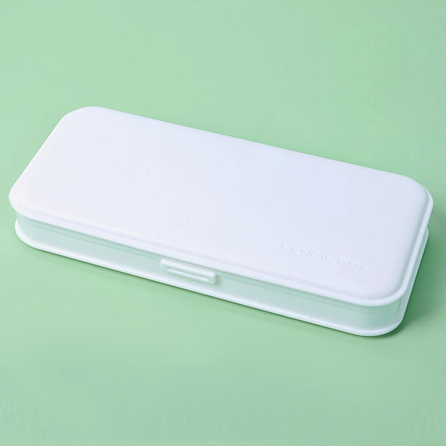 Bolígrafo PP Lápiz Bolsa de Papelería Estuche para Lápices para Adultos Portátil Ligero a Prueba de Polvo Breve Múltiples Usos Práctico blanco Macarena Estuche