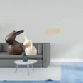 thumbnail image 2 of Juego de estatuas de conejo de con base antideslizante y manta circular para decorar el soporte de TV y las decoraciones de Pascua en el lav, 2 of 8