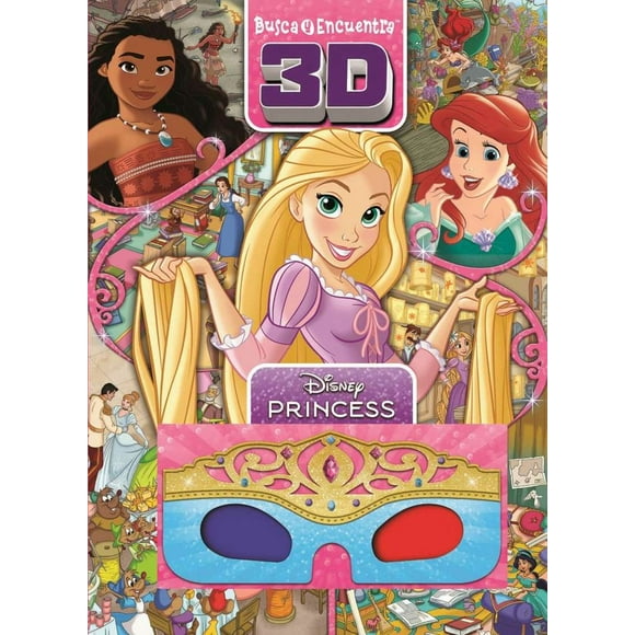 Disney princess. busca y encuentra con lentes 3 d / pd.