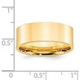 thumbnail image 5 of Avariah Diamonds Solid 14k Yellow Gold 8.2mm Standard Weight Flat Comfort Fit Wedding Band Size 8.5 - Ring Size 8.5, 5 of 8