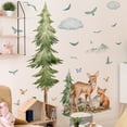 thumbnail image 1 of Xihbxyly Ofertas Relampago Alojamiento con Familias, Sala de Estar, Fondo, Gansos, Zorros, Ciervos, Mariposas, Árboles, Nubes, 1 of 5