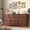 Cherry, variant on Winkalon Farmhouse 10 Drawer Dresser, 63" Long Dressers for Bedroom, Chest of Drawers Closet Organizers and Storage Clothes for Living Room, Hallway, Gray