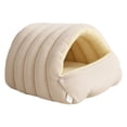 thumbnail image 4 of Cueva para mascotas, suministros suaves, conveniente, lavable, versátil, regalo para casa de gato, extraíble Blanco M, 4 of 9