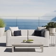 thumbnail image 7 of Modway Saybrook Outdoor Patio Upholstered 2-Piece Sectional Sofa Loveseat in White, 7 of 7