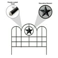 thumbnail image 5 of Panacea Steel Garden Edging Fence Panels with Star, Set of 6, Black, Garden Border Fence, 5 of 7