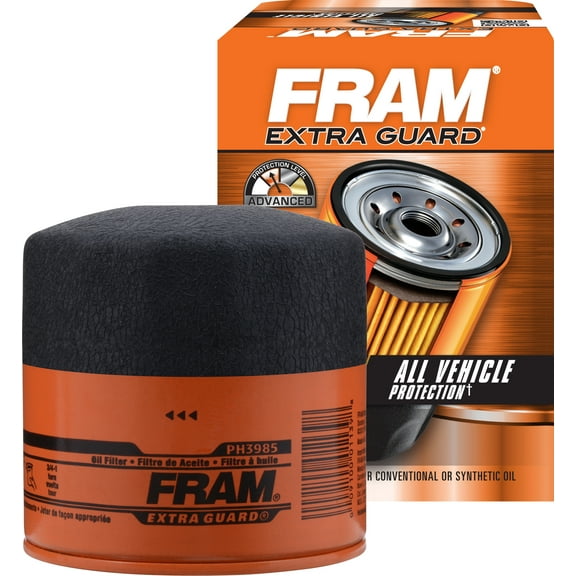 FRAM Extra Guard Oil Filter, PH3985 for Select Dodge, Eagle, Jeep, Peugeot, and Renault Vehicles Fits select: 1989-1993 JEEP WRANGLER / YJ, 1987-1988 JEEP WRANGLER