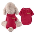 thumbnail image 2 of Dogs Sweater For Small Dog Soft Puppies Clothing Winter Sweaters Warm Outfit for Small Cat Apparel,dog shirt sweater Vest For Medium Dog,Red,XS, 2 of 7