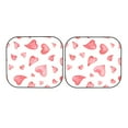 thumbnail image 7 of Naloa Pink Hearts 2 Piece Foldable Car Sun Shades, Car Windshield Sunshade, Front Window Sunshade for Car, Truck, SUV - Medium, 7 of 7
