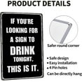thumbnail image 4 of Funny Bar Decor Man Cave Accessories Bar Signs For Home Bar Wall Decor 12x8 Inches, Black, 4 of 5