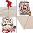 thumbnail image 3 of Personality Case Christmas Drawstring Bag – From the North Pole – 100% Cotton – 19” x 26.25” – Personalized & Printed with Quote – Reusable Sack for Christmas Gifts, Holiday Storage & Decorations, 3 of 6