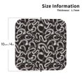 thumbnail image 2 of Kdxio Hand Drawn Snake Funny Coasters,4 Pcs Leather Coasters,Housewarming Gifts,Protect Furniture from Water Marks Scratch and Damage, 2 of 8