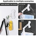 thumbnail image 3 of Wall-Mounted Clothes Drying Rack Foldable Laundry Drying Rack - Invisible Balcony Coat Rack Strong Suction Cups No Punching Multi-Function Window Four, 3 of 5