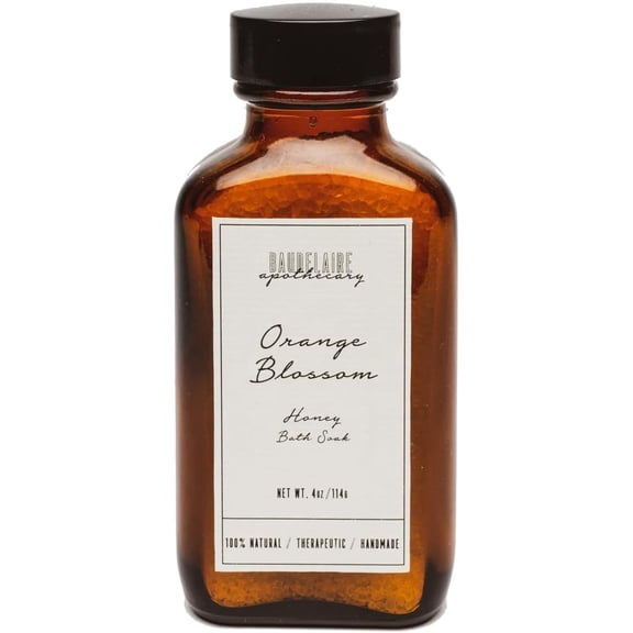 Baudelaire Orange Blossom Honey Bath Soak 4 oz Apothecary Formula