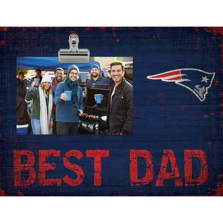 New England Patriots 8'' x 10.5'' Best Dad Clip Frame - No (Best Hydrangea For New England)