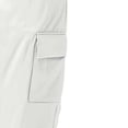 thumbnail image 3 of Cargo Pants for Men, Solid Color Pocket Elastic Waist Casual Fashion Trousers for Spring Summer, 3 of 6