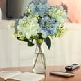 thumbnail image 6 of Blue Lotus Dahlia Artificial Flower, 7-Head Faux Floral Branch, Home Decor Accent, Wedding Centerpiece, Realistic Silk Blossom, Long Lasting Botanical Arrangement, 6 of 7