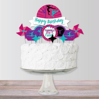 Gymnastics Birthday cake topper   cake Decorating Supplies  Custom Ginnasta ginnastica con nome cake topper Decoration party supplies 
