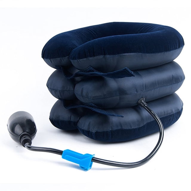 Masajeador inflable para cuello, vértebra Cervical, masaje suave de tracción, alivia el dolor de cabeza, espalda, hombros