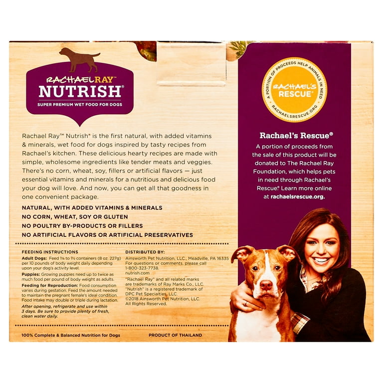 Rachael Ray Nutrish Natural Premium Wet Dog Food Hearty Recipes