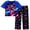 Astronaut Neon, variant on Boys' Pajamas Set Short Sleeves Tops & Long Pants 2-Piece Printed Kid Sleepwear Pajamas Set for Boys 6-14Y