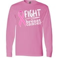 thumbnail image 3 of Inktastic Fight Breast Cancer Pink Ribbon Long Sleeve T-Shirt, 3 of 5