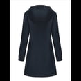 thumbnail image 4 of Chaqueta Impermeable para Mujer con Capucha, Abrigo Impermeable para Mujer, Cortavientos Azul Oscuro M, 4 of 8
