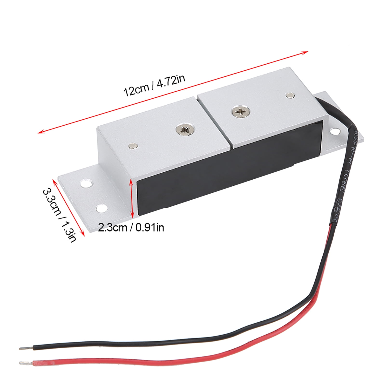 YAHHU DC12V 60KG 132 Lbs Mini Magnetic Electromagnetic Door Cabinet Drawers Lock For Enhanced Home Security Easy Installation Durable Alloy Steel Construction 5.51 Inches / 14 cm
