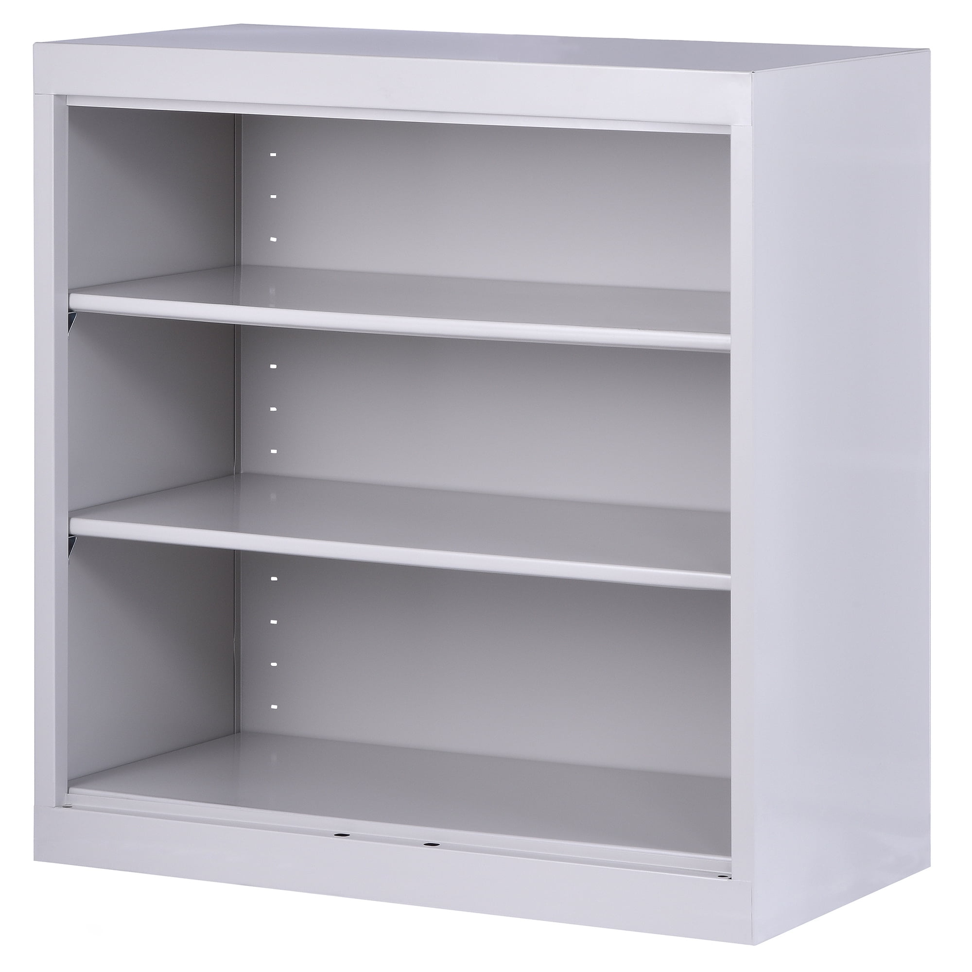 Sandusky Welded Steel Freestanding Bookcase Storage Cabinet, Dove Gray