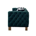 thumbnail image 6 of 84.25 Inch Oversized Velvet Sofa for Living Room,Long Upholstered Velvet Sofa Couch with High Armrest and Metal Legs Decor Furniture,3-Seater Loveseat for Bedroom, Office,Green, 6 of 9