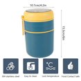 thumbnail image 2 of 710ml Vacuum Insulated Food Container for Hot Food 304 Stainless Steel Thermal Wide Mouth Collapsible Spoon Portable Lunch Thermos with Silicone Handle, 2 of 7