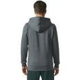thumbnail image 2 of Adidas Men's Essentials Full-Zip Brushed Fleece Hoodie Hoody CD8712 (Charcoal S), 2 of 4