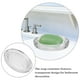 thumbnail image 2 of Recipiente para jabón de baño Jabonera de vidrio Jabonera ovalada Rejilla para jabón Jabonera en barra Estuche para jabón para el hogar, 2 of 6