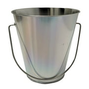 Tin Pail with Handle - 1 Ct. Way to Celebrate, Silver, Birthday Parties, .05 Cubic Feet in Volume