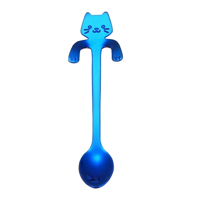 Cat Spoon Short Handle Spoons Flatware Coffee Drinking Tools Kitchen Gadge