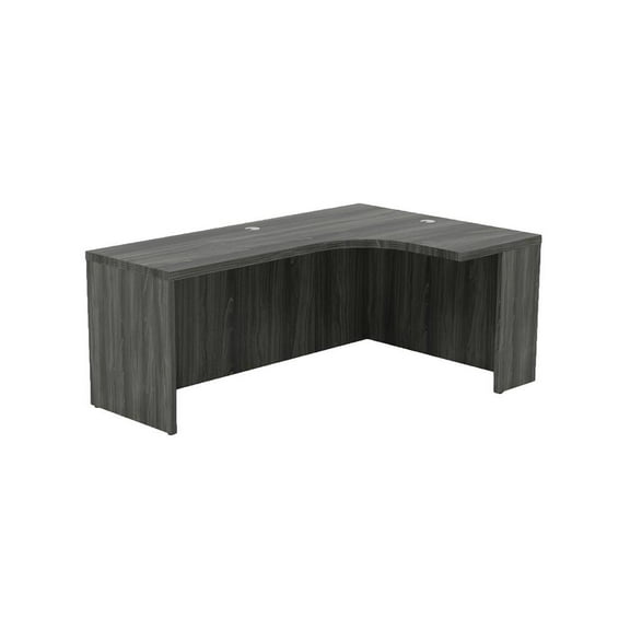Mayline Aberdeen 72"" Right Extended Corner Computer Desk in Gray