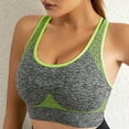 thumbnail image 6 of Wozhidaoke Sports Bras for Women High Support, Sports Bras Pack Multipack Padded Medium Support Bra for Workout Gym Yoga, Plaincolor Bras for Women | Fern Green M, 6 of 8