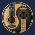 thumbnail image 3 of CafePress - Old And Worn Acoustic Guitars Yin Yang T Shirt - Men's Classic Graphic Cotton T-Shirt, 3 of 4