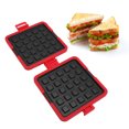 thumbnail image 1 of Sandwichmaker, Non adhesive, Multifunctional, Sandwichtoaster for Waffles and Folding, 1 of 7