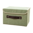 thumbnail image 5 of Hovmgk Foldable Closet Drawer Organizer Bin, Green Non-Woven Fabric Storage Box for Clothes, Closet and Drawer Divider, Small to Large Storage Container for Underwear, Scarves and Accessories, 5 of 6