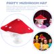 thumbnail image 3 of KAKOWELY 3 piezas de sombrero de hongo rojo, divertido sombrero de cosplay para niños, accesorio para disfraz de fiesta, 3 of 5