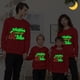 thumbnail image 2 of Camisetas navideñas a juego para la familia, sudadera luminosa y brillante con My Tube, 2 of 3