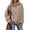 Camel _EF06, variant on Oversized Sweatshirt for Women Quarter Button up Stand Collar Long Sleeve Pullover Sweatshirts Henley Neck Pullover Tops Trendy Army Green _EF06 M