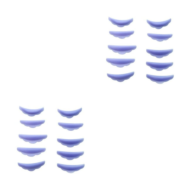 serony 5 Pairs Lash Curler Lashes Lift Silicone Eyelash Tool Eyelashes Set Household Cosmetic Tools for Adults Beautifying Purple 2Set