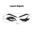 thumbnail image 4 of Autocollant Mural Beauté Citation Autocollant Mode Cils Femmes Autocollant Mural Yeux, 4 of 8