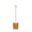 White, variant on Rattan Toilet Brush Set, Decorative Bathroom Cleaning Tool for Modern Home, Imitation Rattan Toilet Bowl Brush with Sturdy Base, Chic Restroom Sanitary Cleaning Caddy for Restrooms