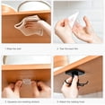 thumbnail image 4 of Mistaha Wall Mounted Rotating Hooks Self-Adhesive Waterproof Utility Hook Rotate Hanger Cabinet Storage Rack Organizer Rack for Home Bathroom Kitchen Office, 4 of 7