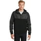 thumbnail image 1 of Sport-Tek Embossed Hybrid Full-Zip Hooded Jacket JST50 Negro/Negro 2XL deporte-tek JST50, 1 of 1